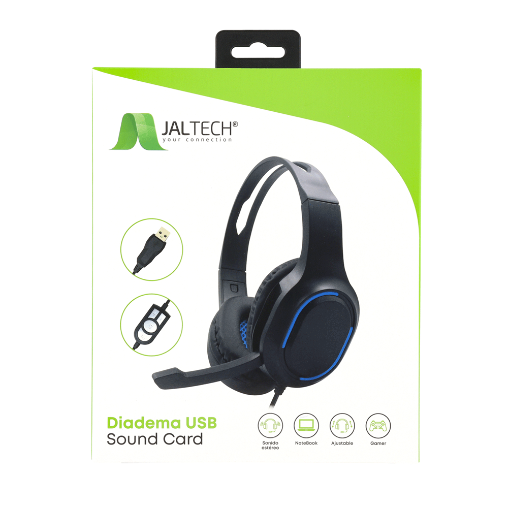 Diadema usb sound card Jaltech KM999