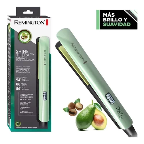 plancha de cabello Remington aguacate y macadamia