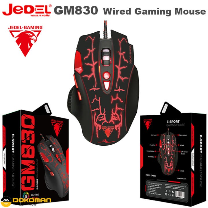 Mouse gamer Jedel GM830