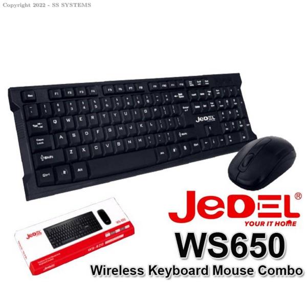 Combo inalambrico teclado y mouse JEDEL WS630