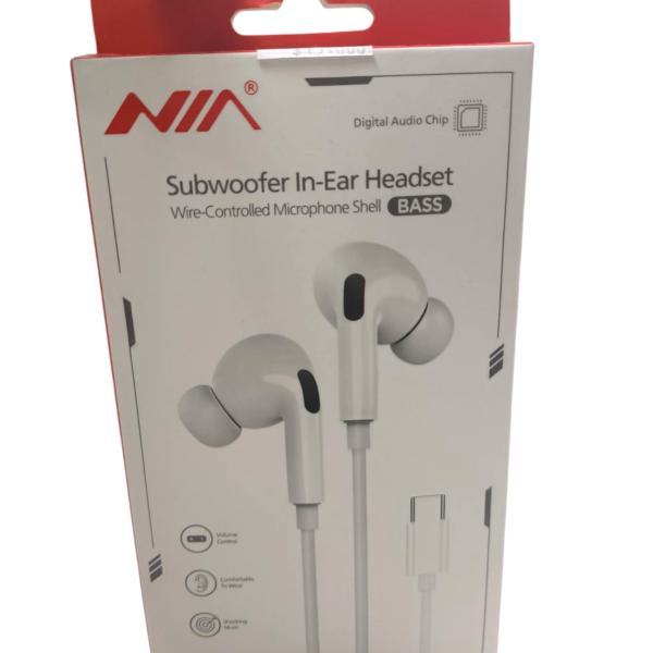 AUDIFONOS ALAMBRICO TIPO C NIA AN-833