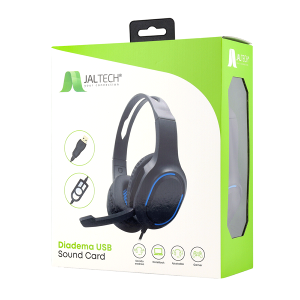 Diadema usb sound card Jaltech KM999