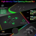 Tapete Pad Mouse Gamer Rgb Almohadilla Largo 35x25