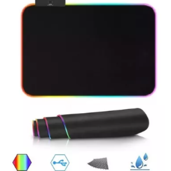 Tapete Pad Mouse Gamer Rgb Almohadilla Largo 35x25