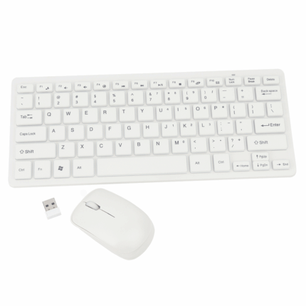 Combo Teclado y Mouse Slim Blanco