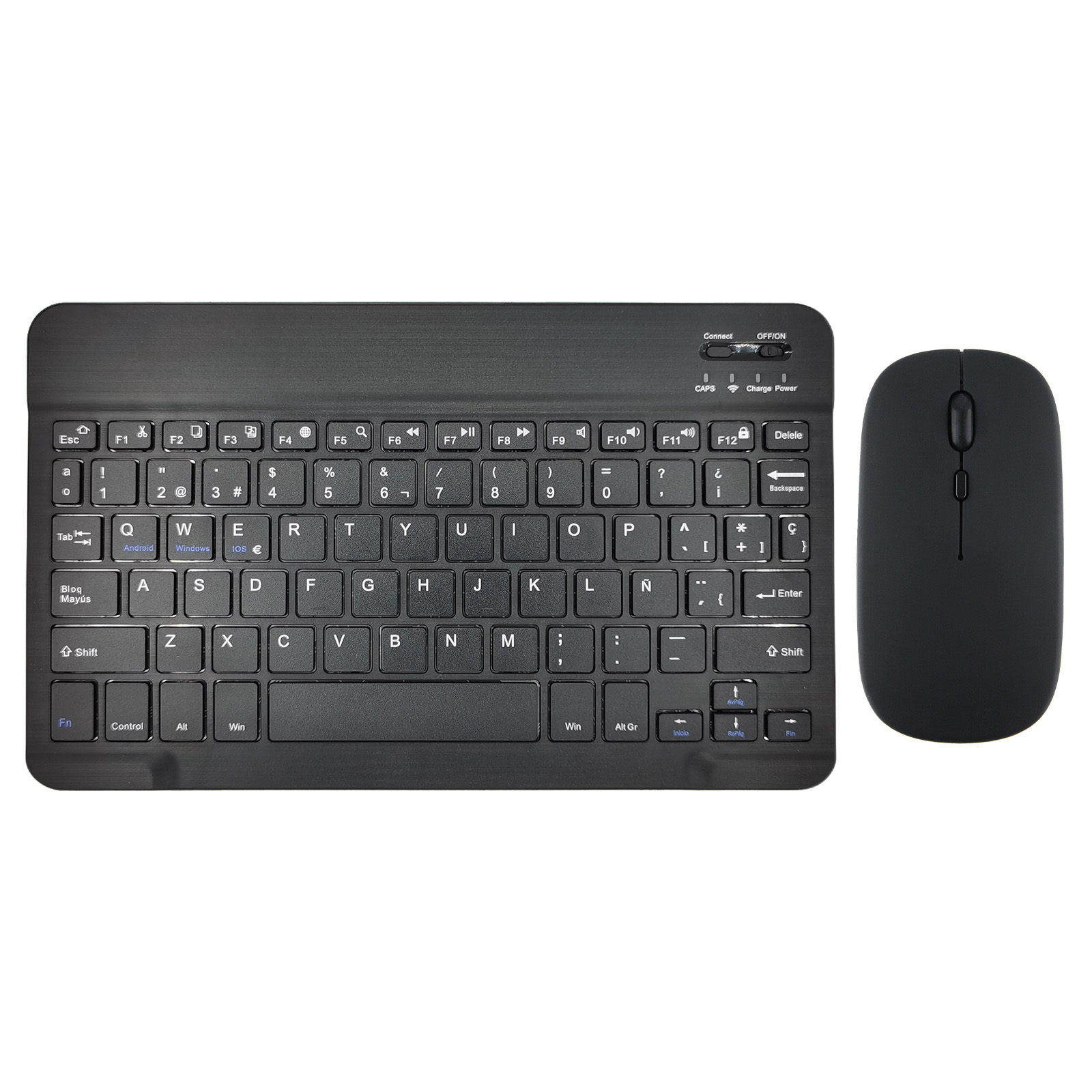 COMBO TECLADO Y MOUSE RECARGABLE BT NEGRO_11531_JAL-FV30N_1 Combo Teclado y Mouse Recargable Inalambrico Jaltech - Imagen 1