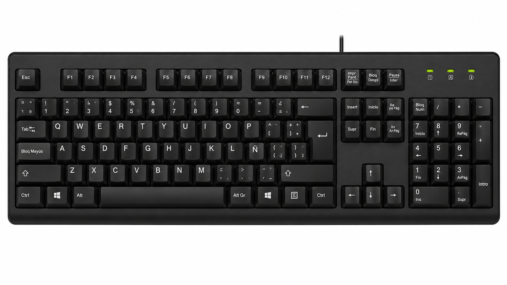TECLADO GENIUS Teclado Genius a Cable USB, Copilot y Teclado Numérico - Imagen 1