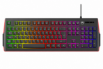 Teclado Gamer Kalley Alambrico Negro/Rojo