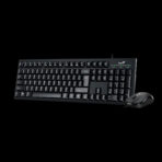Kit Teclado y Mouse KM 100SE Negro Alambrico - Imagen 4