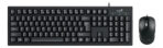 Kit Teclado y Mouse KM 100SE Negro Alambrico - Imagen 5