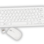 Combo Teclado y Mouse Slim Blanco