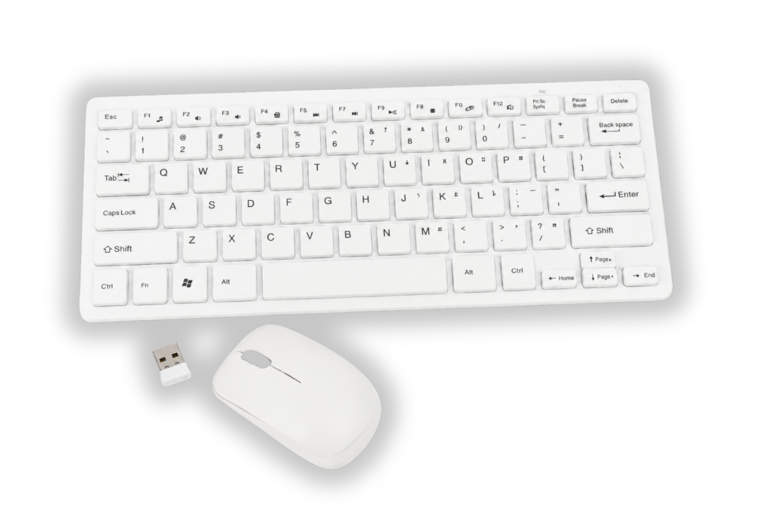 Diseño sin título Combo Teclado y Mouse Slim Blanco - Imagen 1