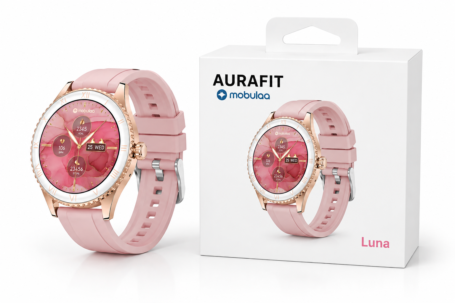 104067db-bb93-42ee-94d1-13753d281b75 Reloj inteligente Smartwatch Aurafit LUNA - Image 1