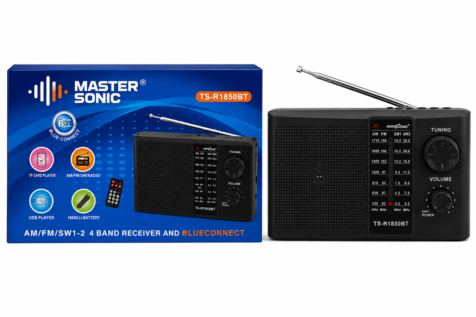 270b07d7-792c-459a-98ff-cdc28213795b Radio Multibandas Am/fm/sw/ Usb Sd Bluetooth - Image 1