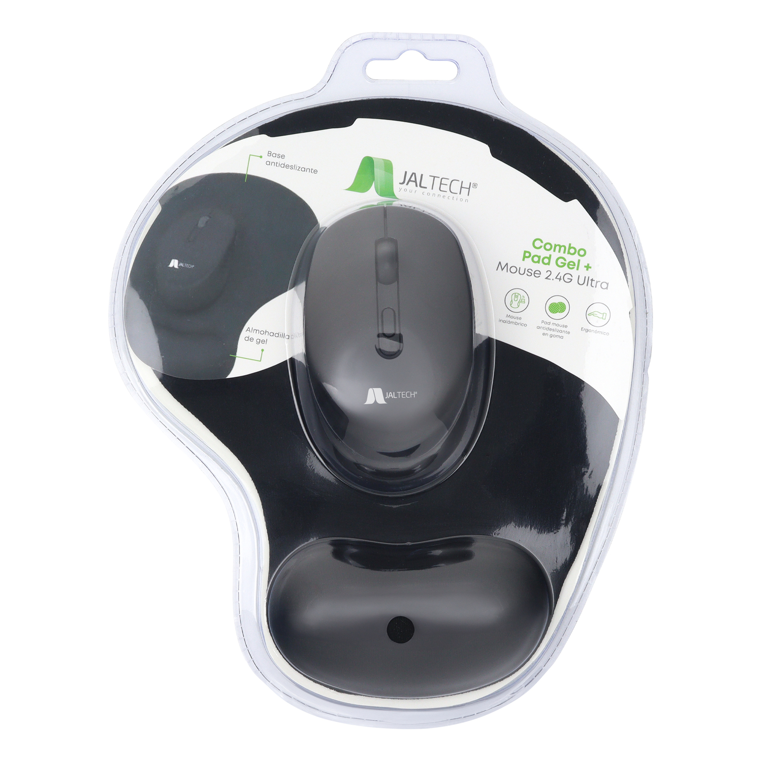 CAHTESD DUO PAD GEL +MOUSE 2.4 GHz jaltech MP-12 - Imagen 1