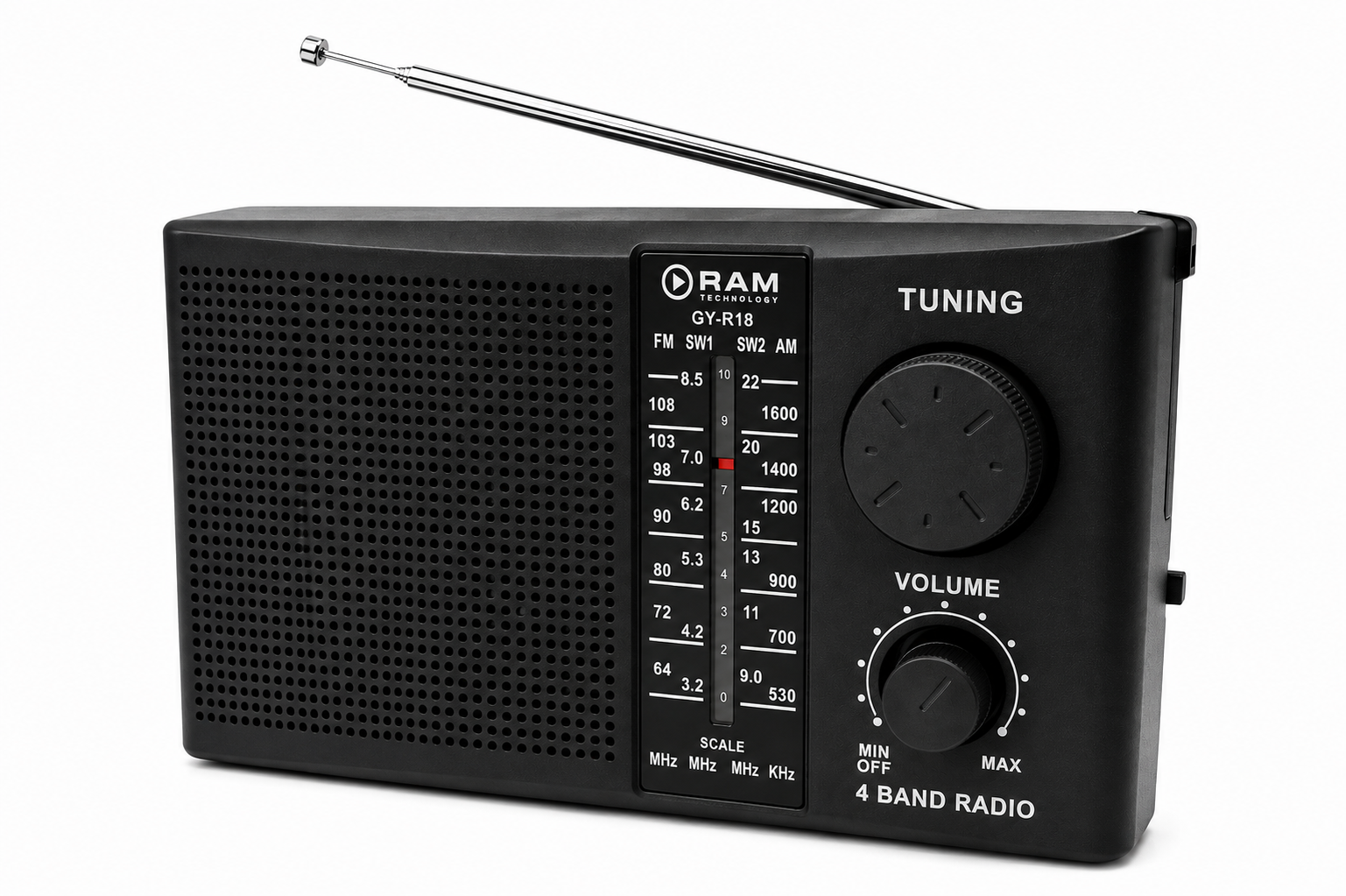 CHAT YYP Radio Portátil RAM AC18 – 4 Bandas con Antena - Image 1
