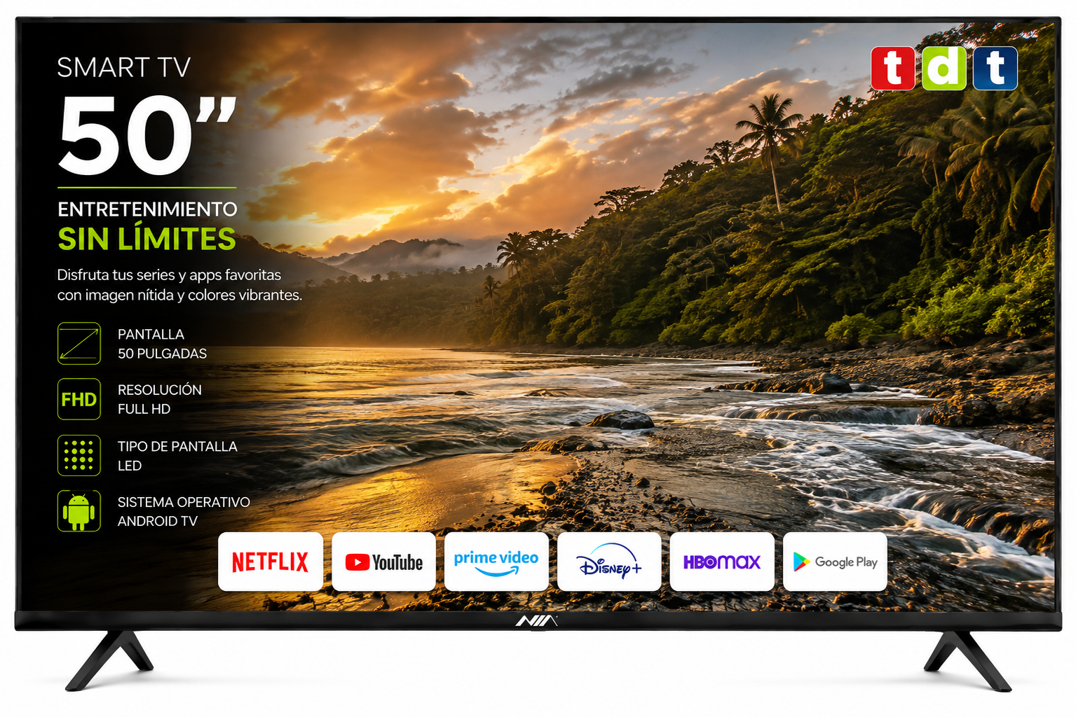 ChatGPT Image 15 ago 2026, 17_32_15 Televisor Android-Tv 50" | NIA - Imagen 1