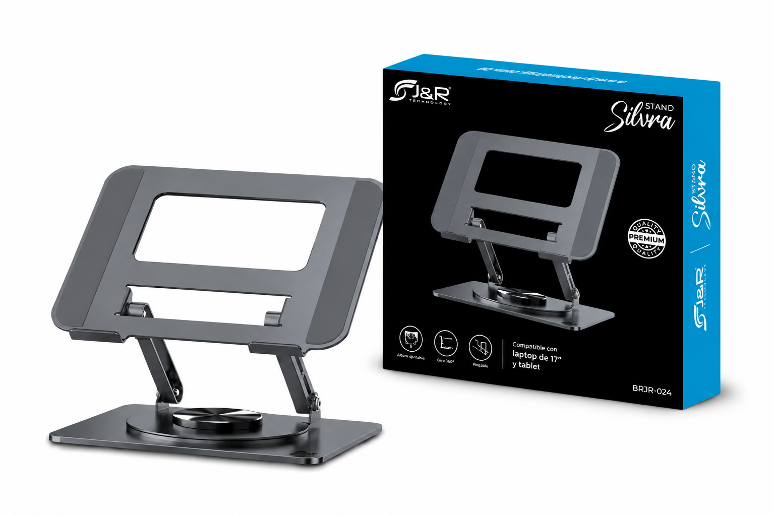 ChatGPT Image 3 ago 2026, 18_28_55 Base Para Portatil Metalica Giratoria 360 Premium - Image 1