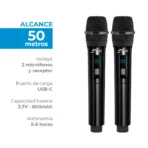 MICROFONOS CON RECEPTOR MCJR-012 - Image 3