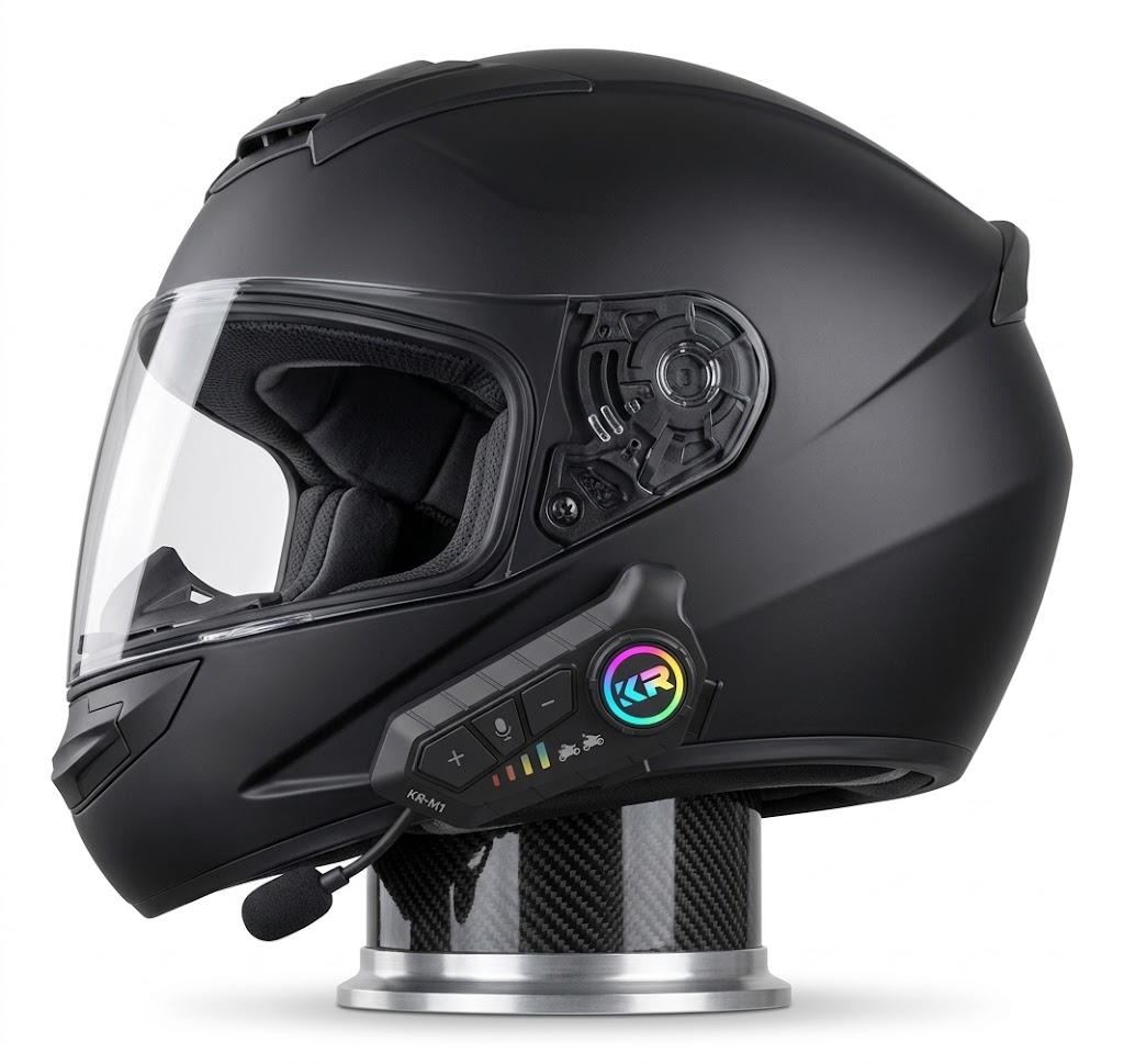 charsd Intercomunicador Inalámbrico Bluetooth De Casco Moto Kr-M1 - Imagen 1
