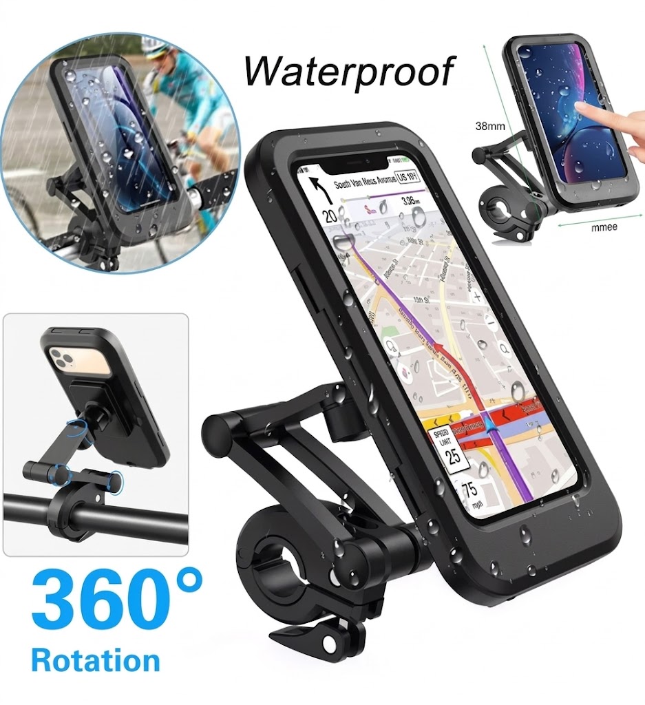 vhata ddd Soporte Para Móvil Impermeable Para Moto y bicicleta - Imagen 1